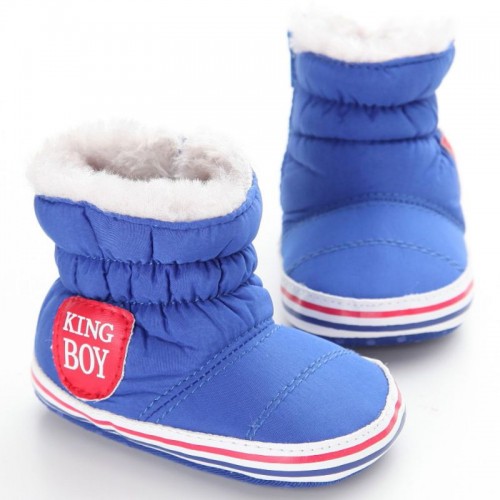 Baby Winter Snow Shoes Bottom Anti-slip Boots Toddler Plus Velvet Booties 0-18M 